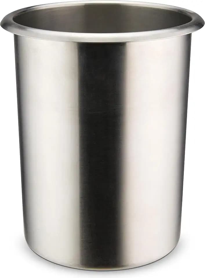 Winco 2 qt Silver Stainless Steel Bain Marie Pot Listed