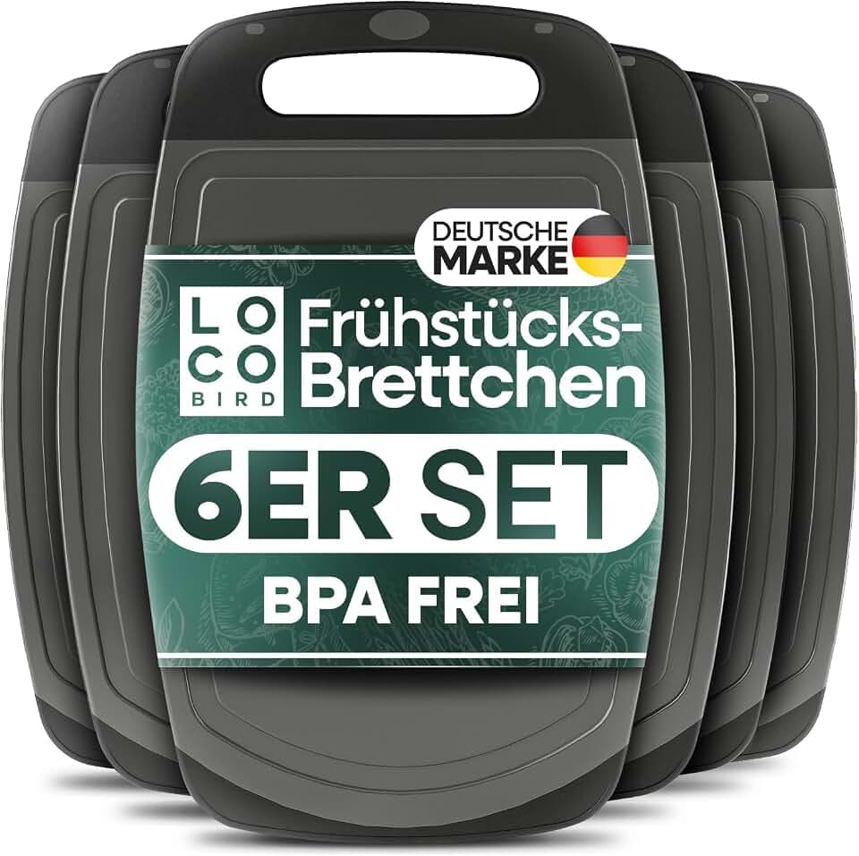 Loco Bird Frühstücksbrettchen Spülmaschinenfest - Brettchen 25x16cm