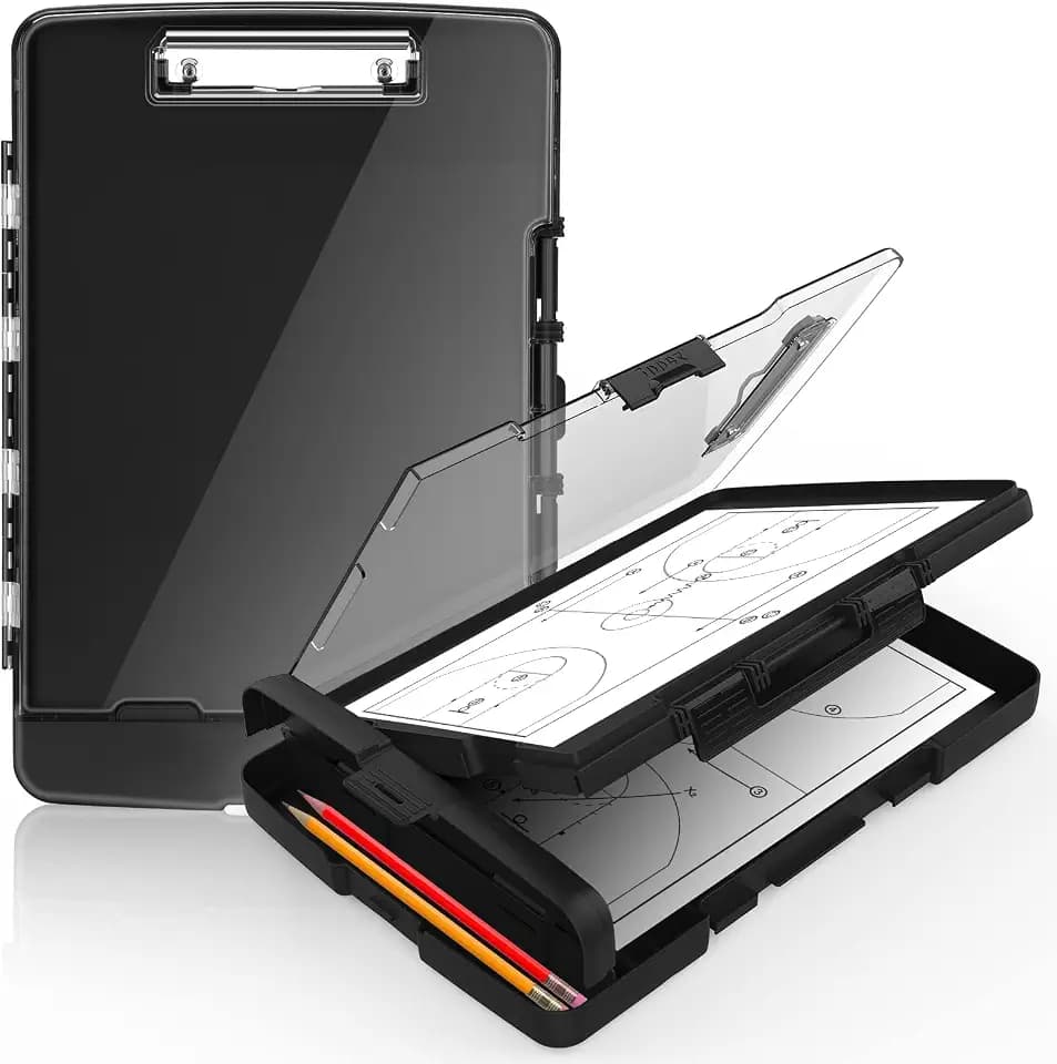 Sooez Original Clipboard with Storage & Pen Holder, Heavy Duty Clip Boards