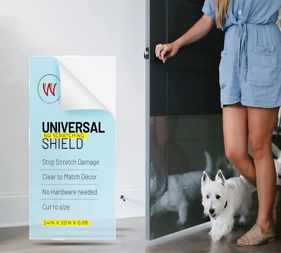 CLAWGUARD Universal Scratch Shield, Dog and Cat Door Wall Guard, 32x24 in