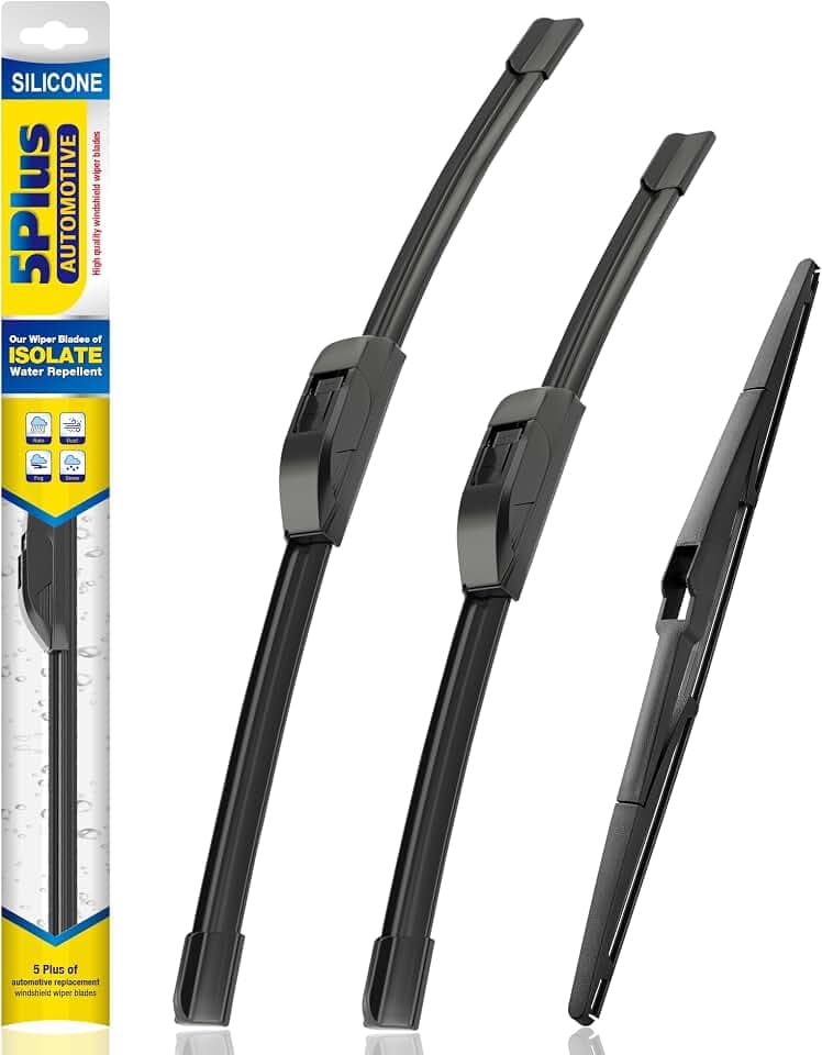 5 PLUS Silicone Windshield Wipers Fits Mazda CX5 2013-2016 (3 PACK)