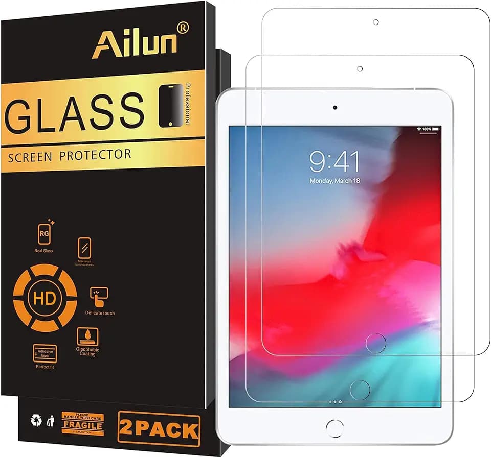 Ailun 2 Pack Screen Protector for iPad Mini 4, iPad Mini 5 2019