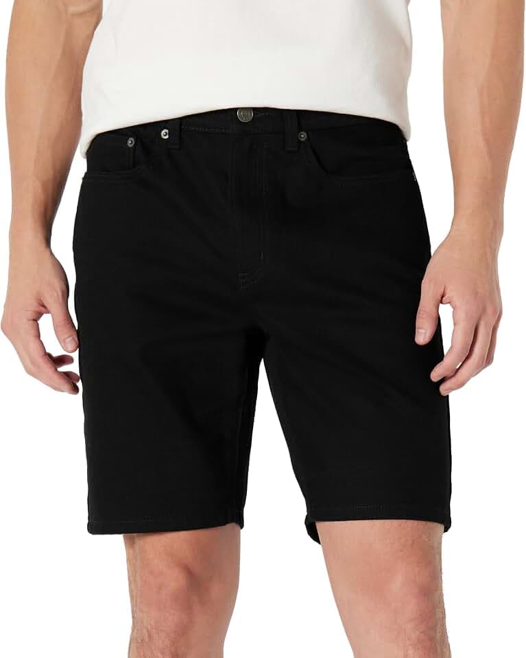 Amazon Essentials Herren Straight-Fit-Stretch-Jeansshorts