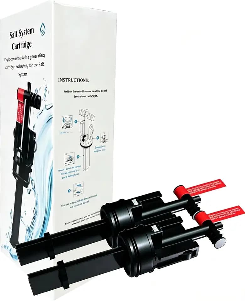 Salt System Cartridge for Freshwater, Salt Cartridge for Hot Tubs & Spas, Gentle on Eyes & Skin, Easy Maintenance, 6-Month Lifespan (2-Pack)