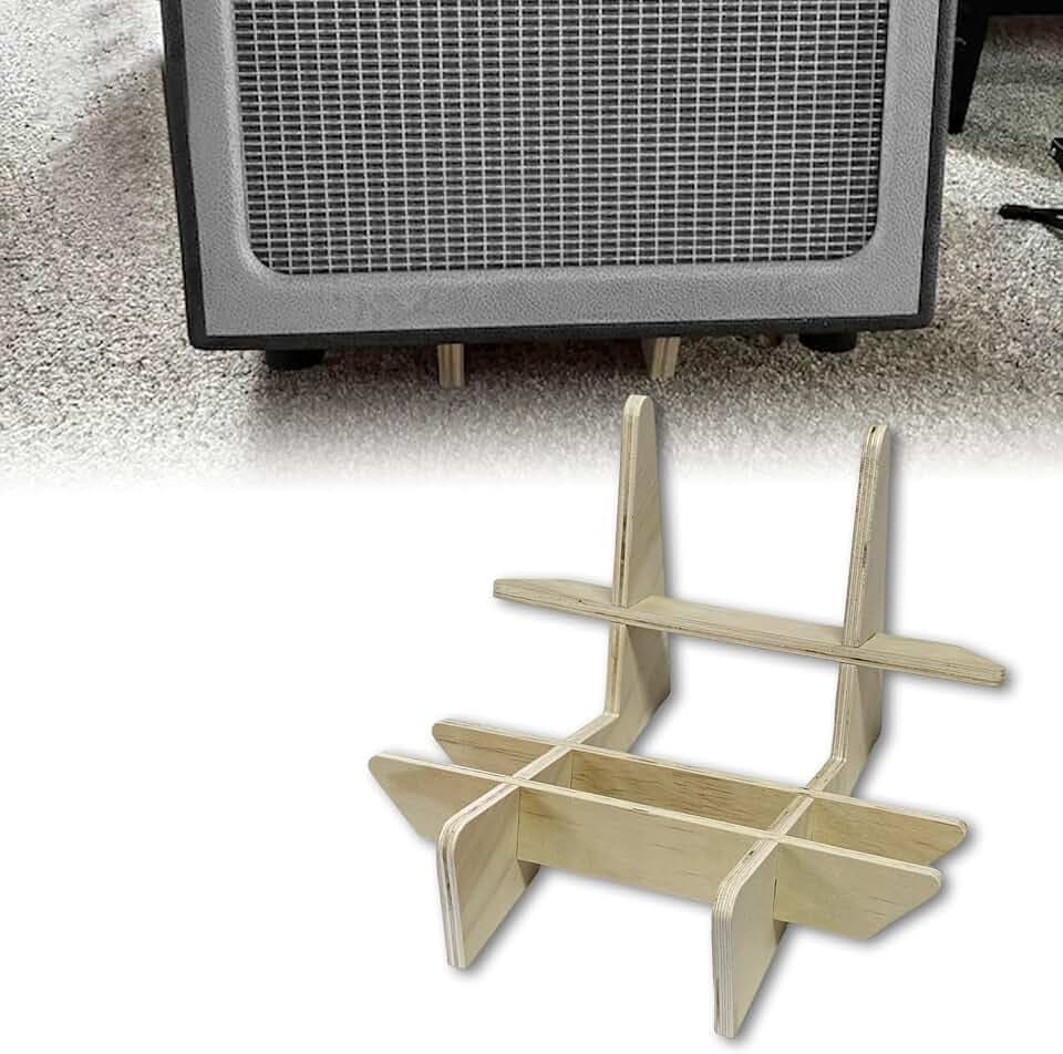 Gitarrenverstärker-Ständer für verbesserten Klang und Überwachung, Holz, tragbarer Bühnenboden-Monitorhalter für E-Gitarre, Bassverstärker, reduziert Resonanz und verbessert die Klangprojektion