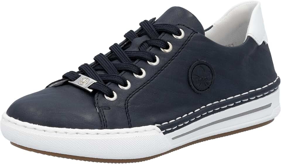 Rieker Damen Schnürhalbschuh in blau