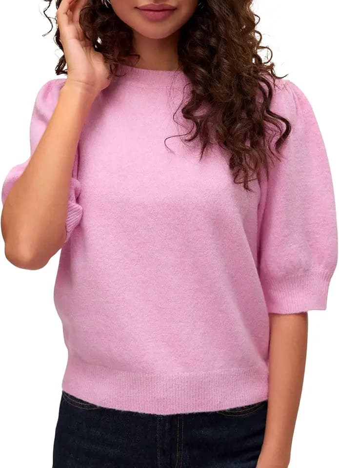 VERO Moda Damen Vmdoffy 2/4 O-Neck Pullover Ga Noos Vmdoffy 2/4 O-Neck Pullover Ga Noos (1er Pack)