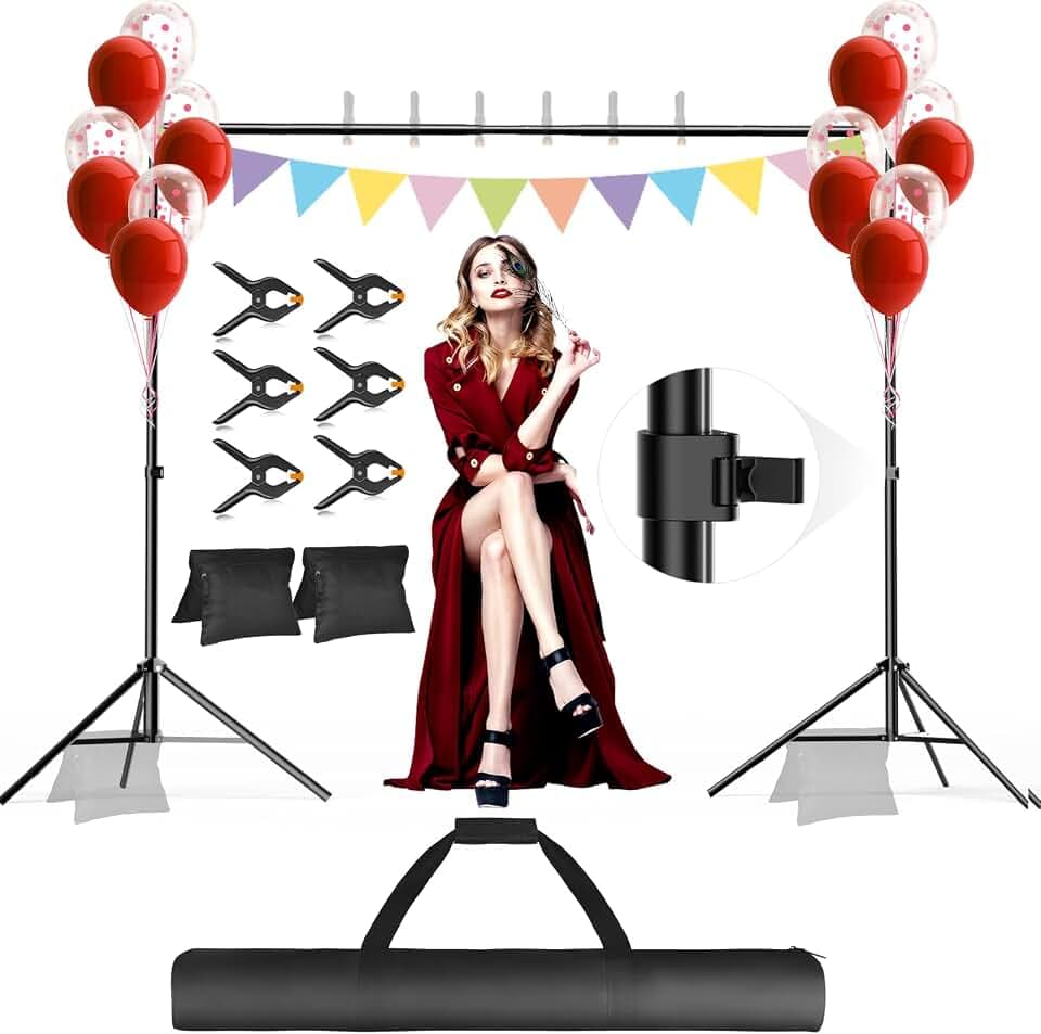 Backdrop Stand 10x10ft, Back Drop Stand for Party