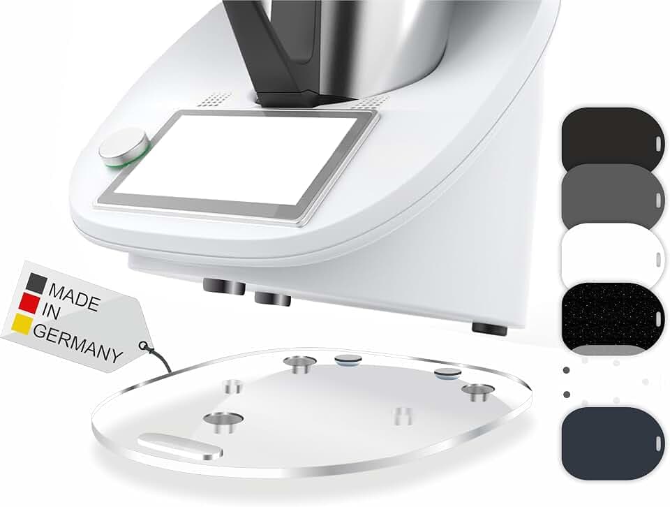 Premium Gleitbrett für den Thermomix - TM5, TM6 & TM31 - Hochwertiger Gleiter aus Premium Acrylglas - MADE IN GERMANY (Transparent)