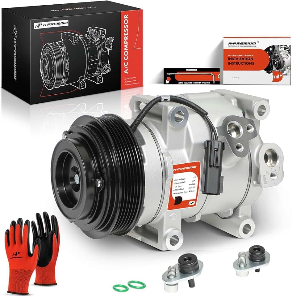 A-Premium Air Conditioner AC Compressor with Clutch