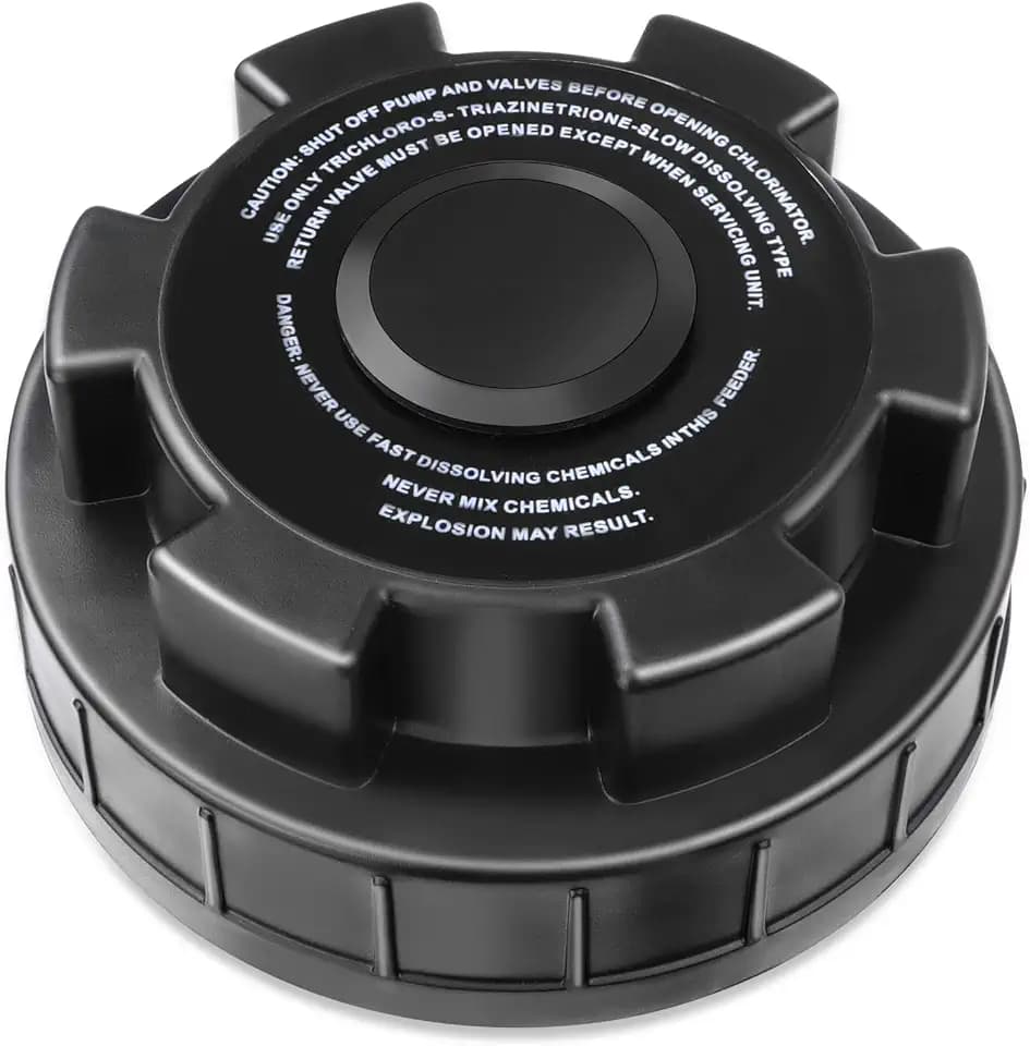Chlorinator Cover Compatible with Hayward Cl200 CL220 Automatic Chlorinator Feeder, ABS Material, Long Service Life, with The Chlorinator to Ensure no Leakage, Easy to Install(Black)