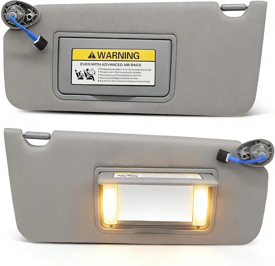 Grey Sun Visor Left Right Side Compatible with Accord 2008-2017