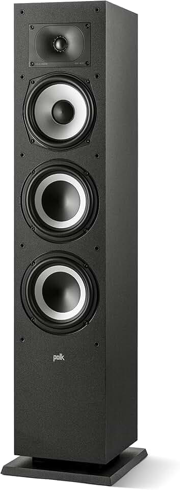 Polk Audio Monitor XT60 Home Theater Tower Speaker (Single, Midnight Black)