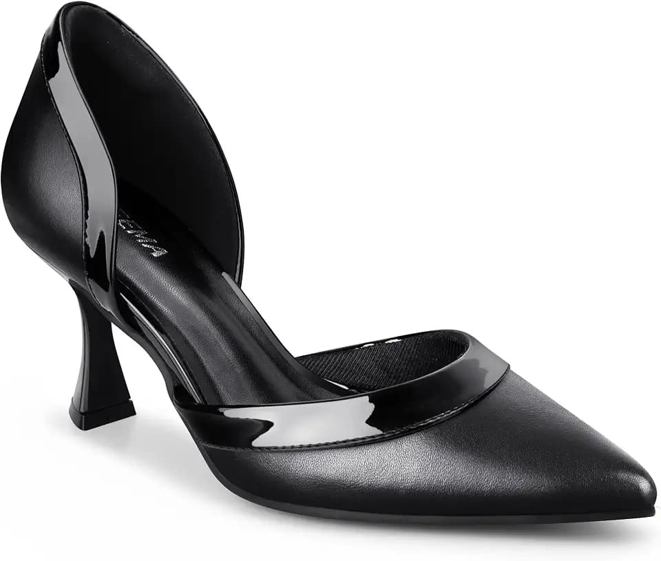 Kitten Heels for Women Closed Pointed Toe Women's Dress Shoes Comfortable Low Heels Party Wedding Work Pumps