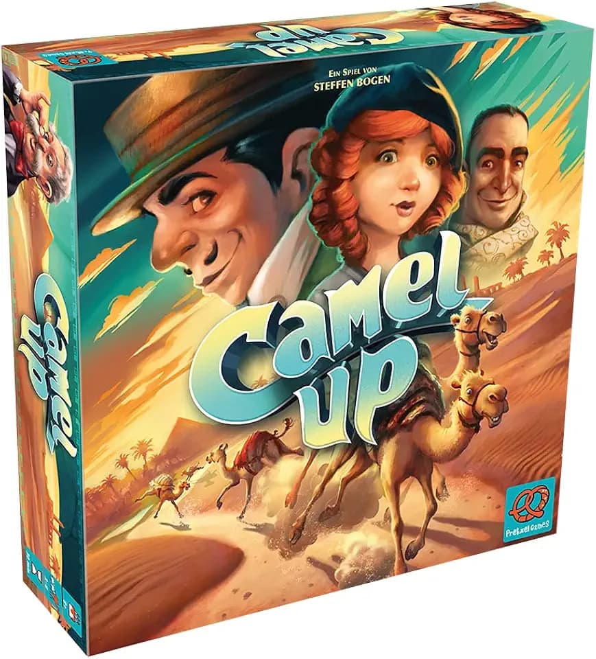 Asmodee, Camel Up, Familienspiel, Spiel des Jahres 2014, 3-8 Spieler, Ab 8+ Jahren, 30+ Minuten, Deutsch, Mehrfarbig, Bunt