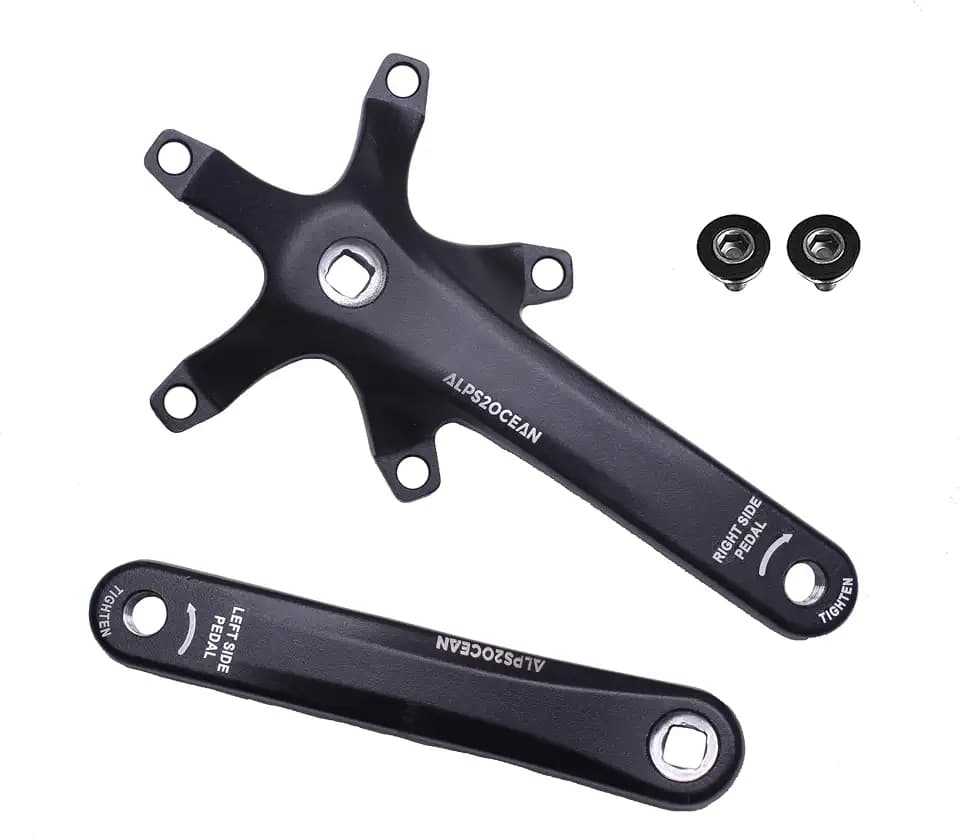 Universal-Fahrrad-Kurbelarm, Vierkantloch-Kurbelgarnitur, 1 Paar, 140 mm/152 mm/160 mm/165 mm/170 mm/175 mm, BCD 130 mm Fahrrad-Kurbelarme für Citybike, Rennrad, Klapprad, Mountainbike