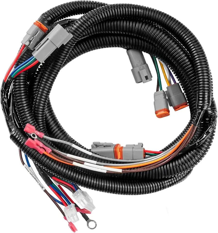 CLUBRALLY Club Car DS 48V Wiring Harness for IQ System, Golf Cart OBC Bypass Kit,Fits Black Controller #1510-5201,Golf Cart Wiring Harness Replaces OEM #102196601