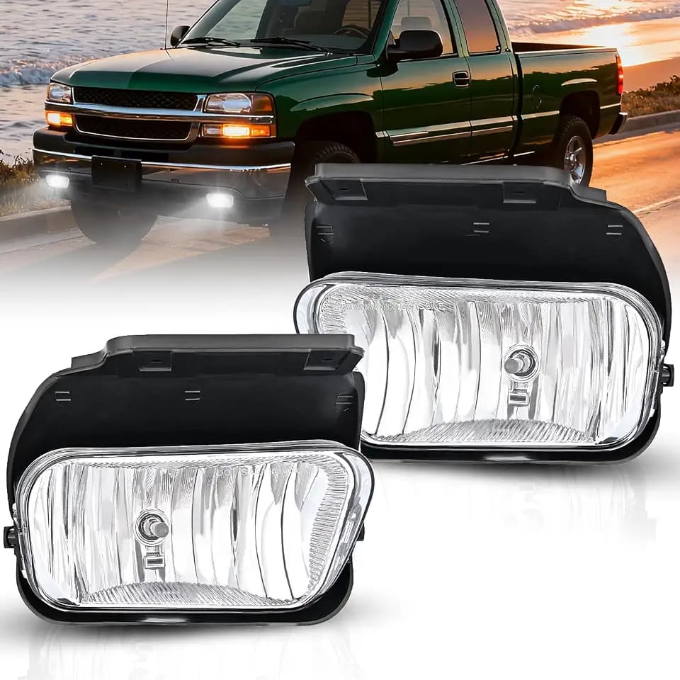 Nilight Fog Light Assembly Compatible with 2002-2006 Chevy Avalanche