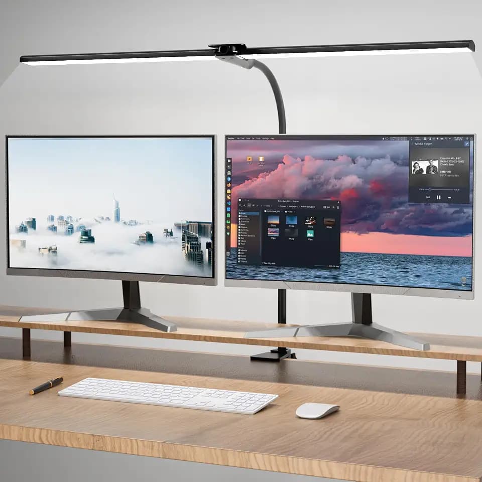 Hensam LED Schreibtischlampe Dimmbar zum Homeoffice, 1800LM Tageslichtlampe