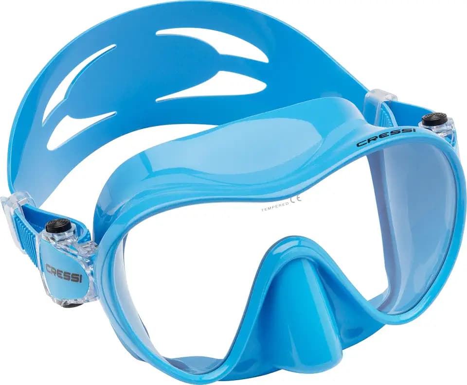 Cressi F1 Mask - Rahmenlose Maske zum Tauchen und Schnorcheln, erhältlich in den Versionen Standard und Klein