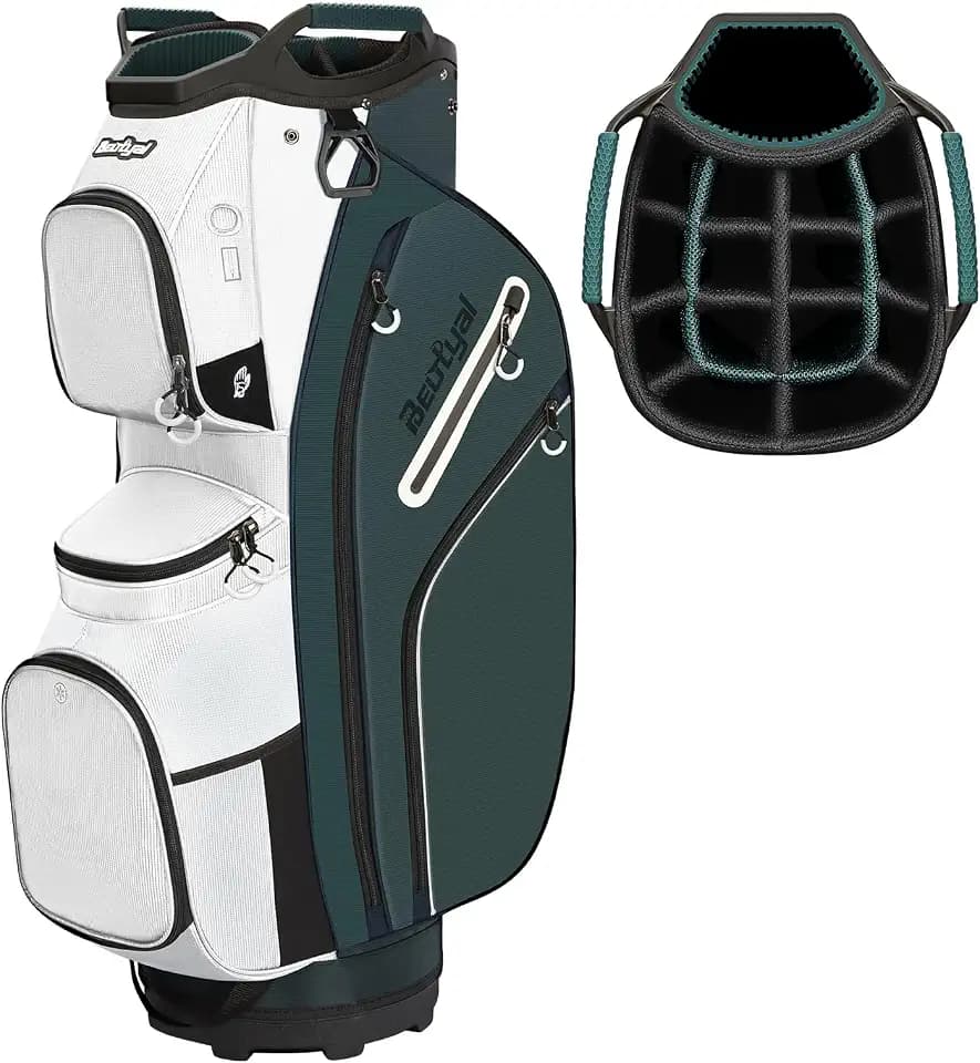 15 Way Golf Cart Bag with Organizer Top, Golf Club Cart Bag for Men