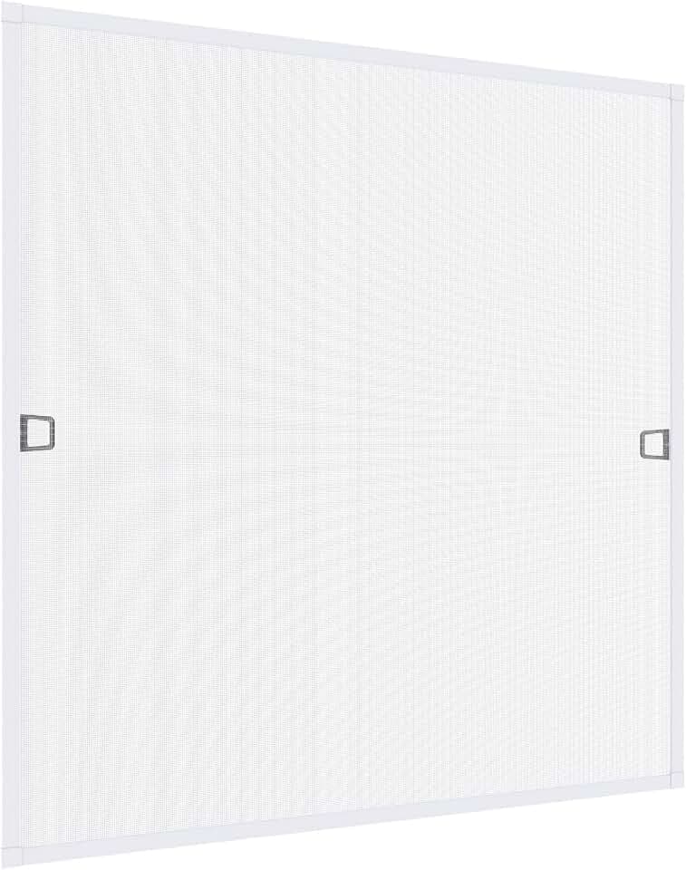 Windhager Spannrahmen Insektenschutz Fenster Plus, 140 x 150 cm, Weiß, Aluminium, individuell anpassbar, 04328