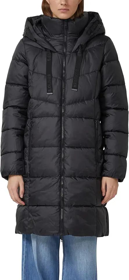 s.Oliver Damen Steppmantel mit Stehkragen und Kapuze Puffermantel mit Kapuze (1er Pack)