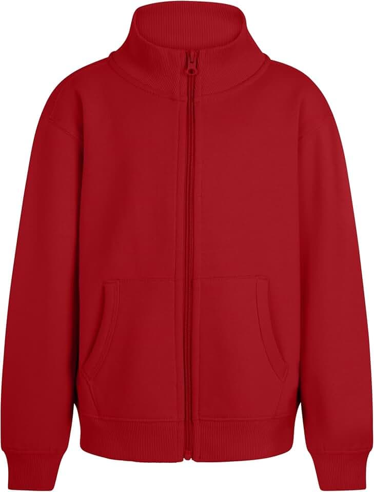 Mukua Unisex Kinder Sz270k- Cooper Kids; Sudadera Niño Cremallera; Color Red; Talla 12/14 Kinder-Sweatshirt Ohne Kapuze, Rot, 12-14 Jahre EU