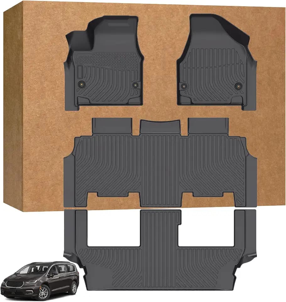 Floor Mats for Chrysler Pacifica (Gas) 2021-2026, NOT for Pacifica Hybrid
