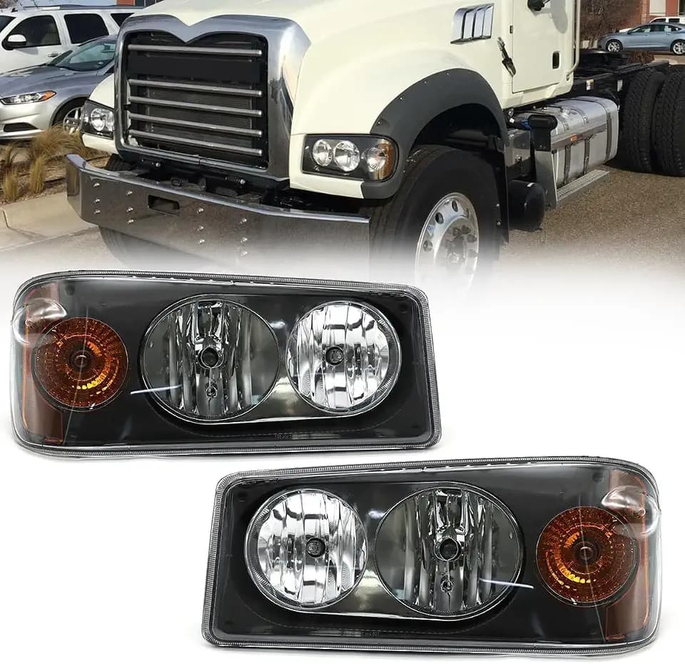 SUENOS Headlight Assembly Fit for Mack Granite GU713, 25105806 25105807