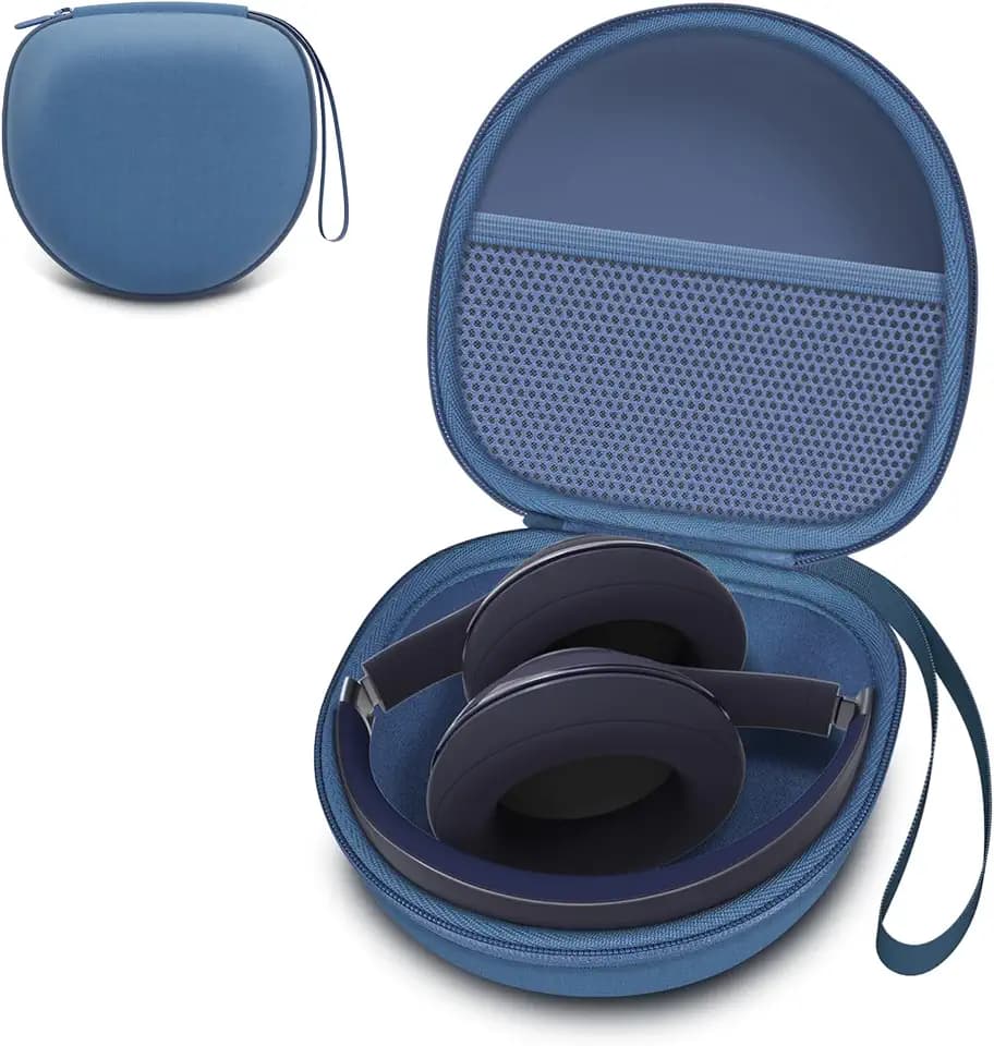 Headphone Headset Case for Folding Headphone, Light Blue