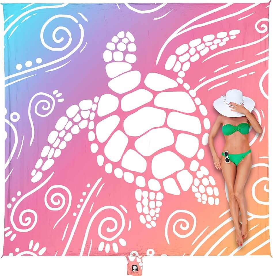 WEKAPO Beach Blanket Waterproof Sandproof Oversized Extra Large Sand Free