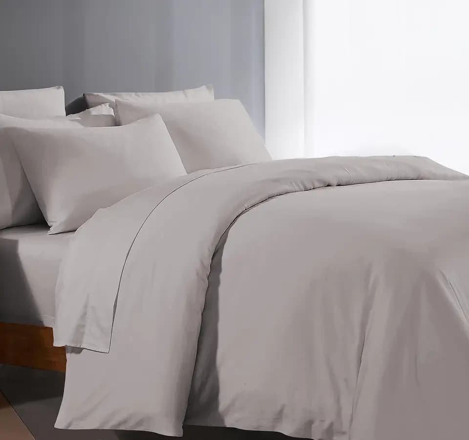 100% Egyptian Cotton 1000 Series Duvet Cover King Size - Silver Grey