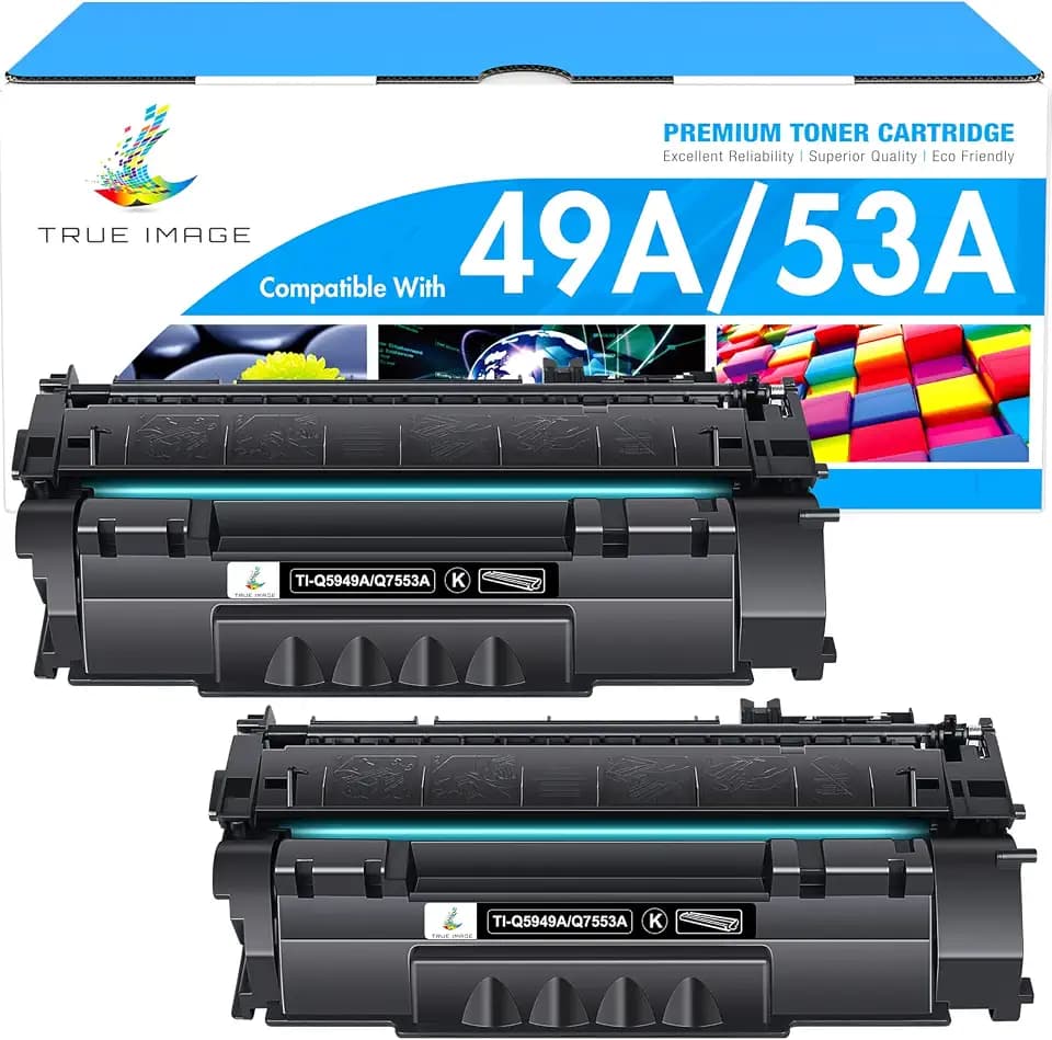 49A Q5949A 53A Q7553A 49X Q5949X for HP 1320 Toner Cartridge Black 2 Pack