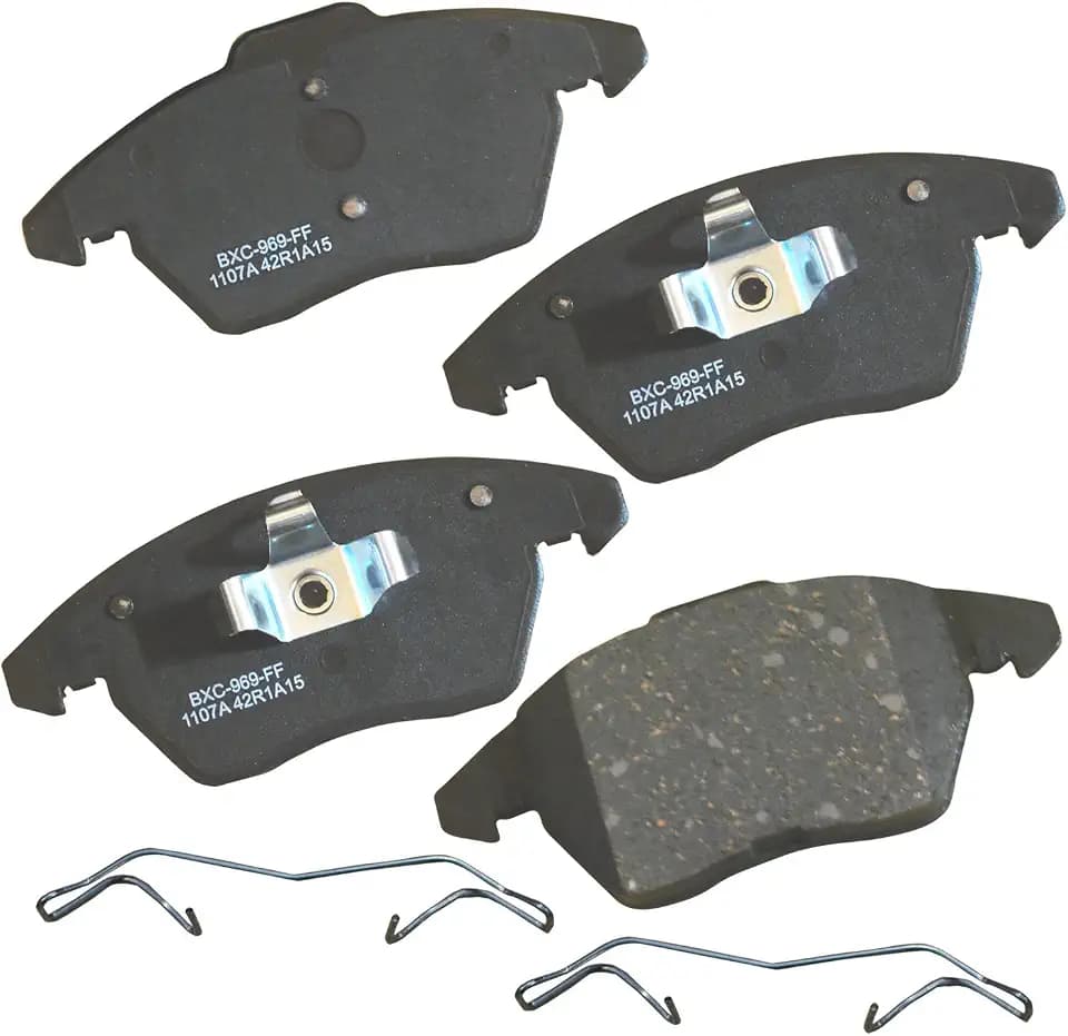 Bendix Premium SBC1107A Ceramic Front Brake Pads for select Audi A1, A3, S3, TT, Volkswagen Beetle, Bora, CC, Clasico, Eos, GLI, Golf, GTI, Jetta, Passat, Polo, Rabbit