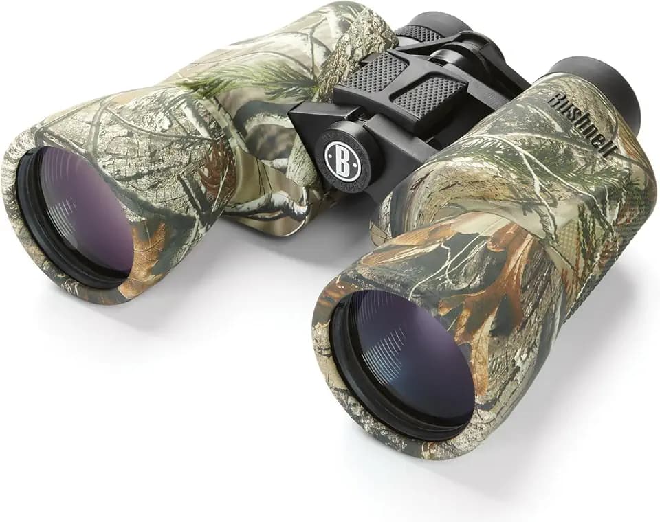 Bushnell PowerView 10x50 Porro Prism Instafocus Binoculars Realtree AP Camo