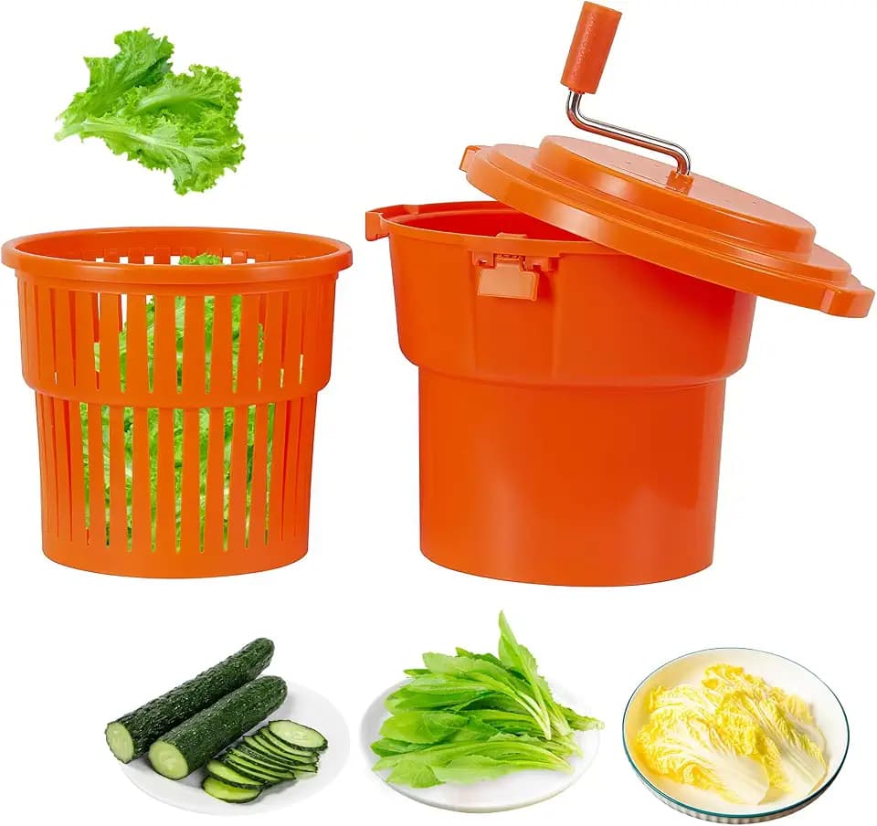 Hakka Salatschleuder, 20 l, Salatschleuder, große Salatschleuder, Gemüsetrockner