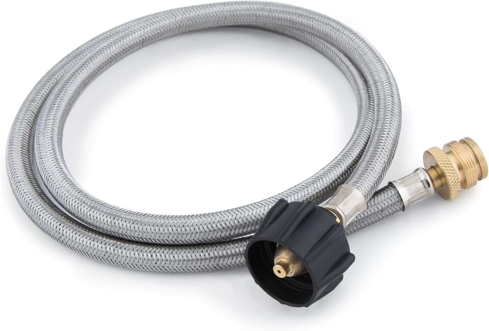 Broil King 68004 Stainless Steel 4-Foot Liquid Propane Hose Adapter