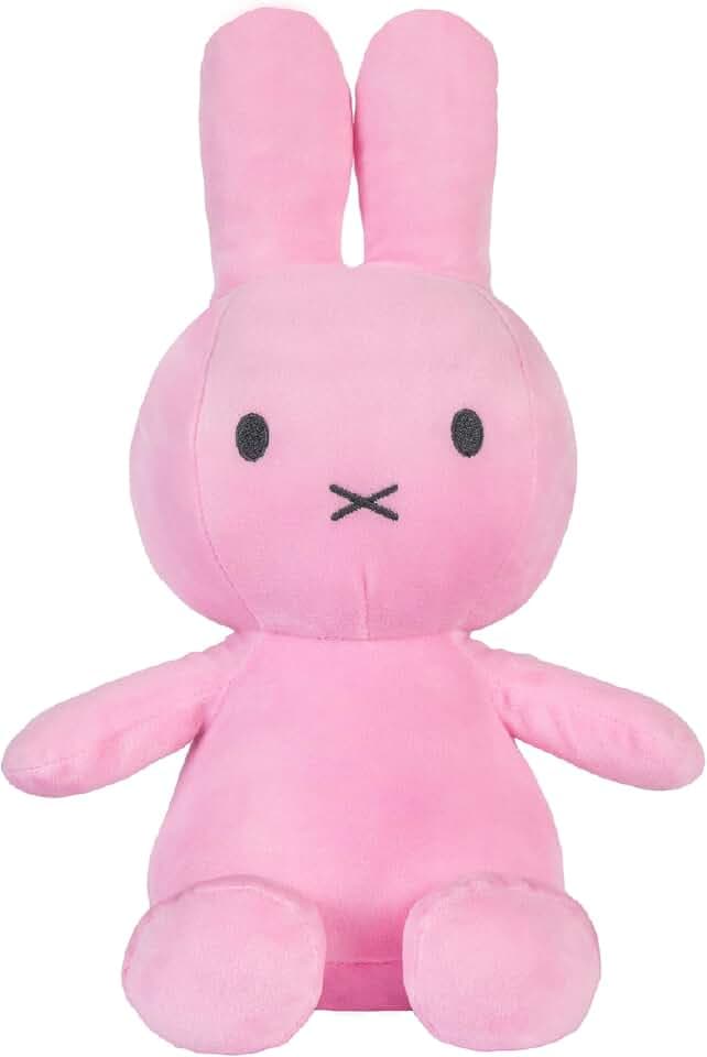 Kids Preferred Miffy Plush Toy, 14 Inch Sitting Dutch Bunny Plush by Dick Bruna, Soft Boa Rabbit Bunny Stuffed Animal Plushie Doll for Girls and Boys