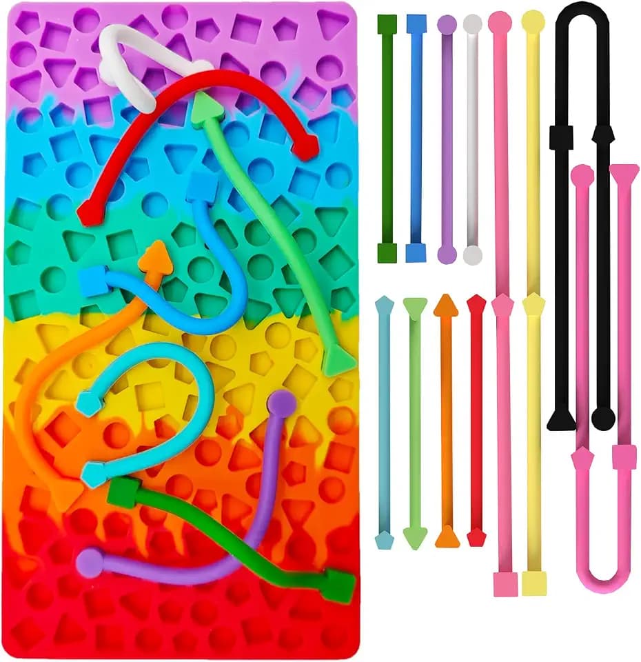 Sensory Activity Board, Silicone Stress Relief Fidget Toys