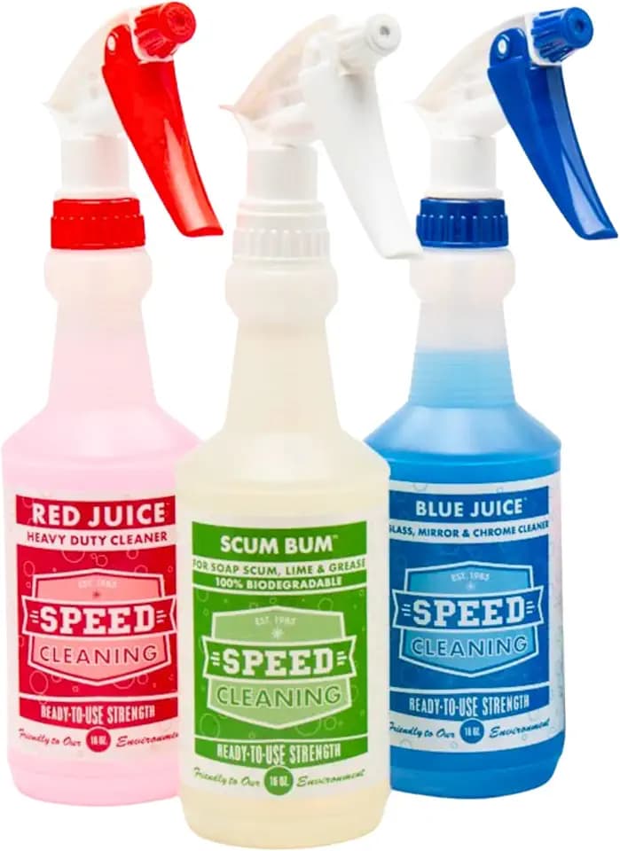 Speed Cleaning Non Toxic Cleaner Bundle (Scum Bum, Red Juice & Blue Juice)