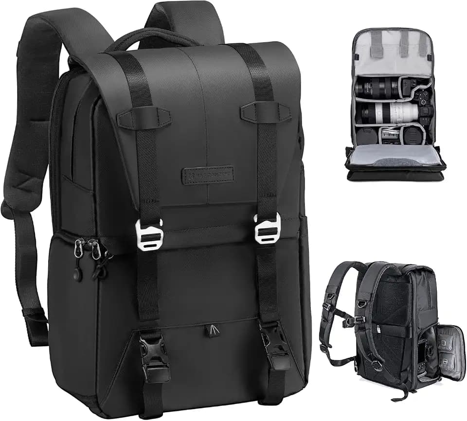 K&F CONCEPT Camera Backpack, 20L Camera Bags for Photographers