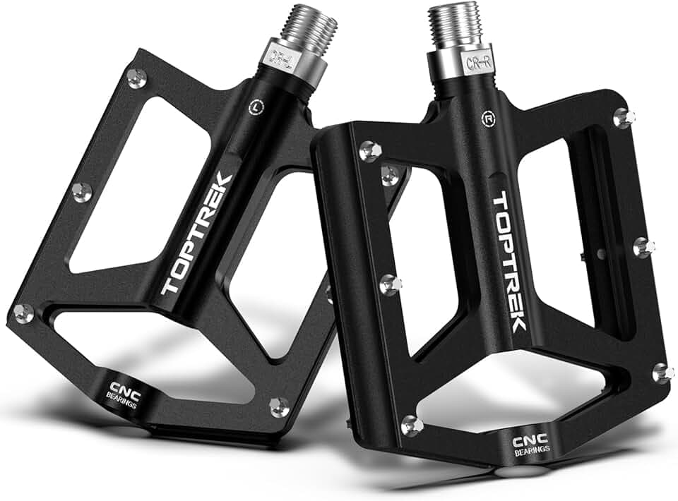 toptrek Pedale Fahrrad CNC Aluminium mit 3 Abgedichtete Lager