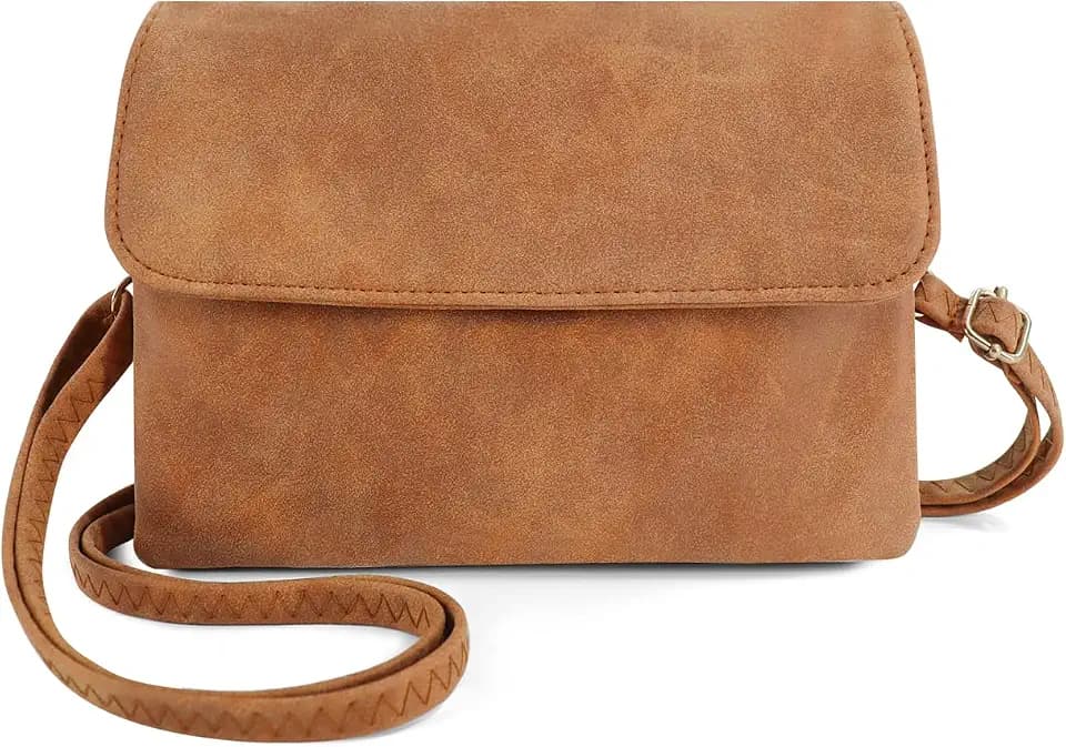 Crossbody Bags Damen, PU Leder Crossbody Bags für Frauen und Mädchen, Mini Women's Cross-Body Bags, Kleine Schultertasche mit Abnehmbarem Schultergurt für Reise, Arbeit