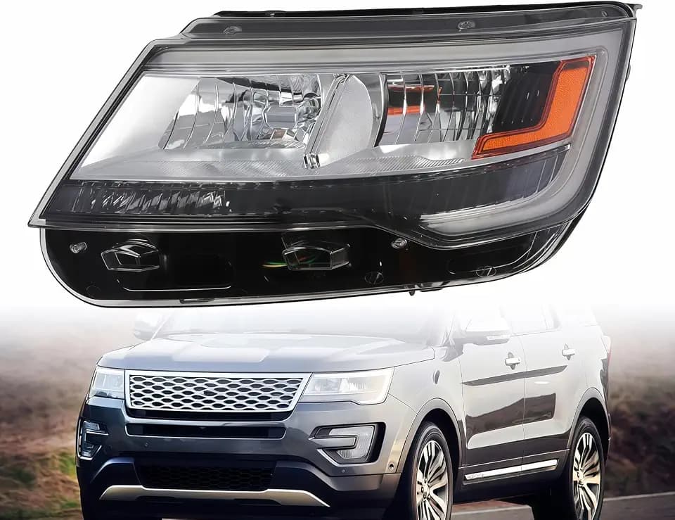 Nakkaa Headlight Assembly Compatible with Explorer 2016-2018 FO2518130