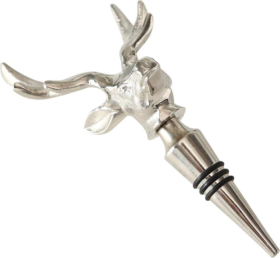 Flaschenstopfen Botho H19cm Aluminium vernickelt