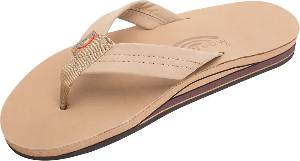 Rainbow Sandals Men's Double Layer Leather w/Arch Support