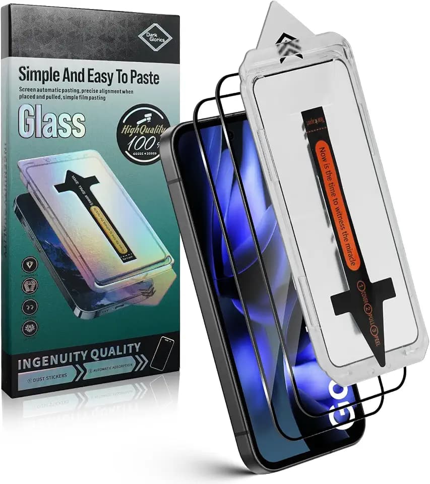 Schutzfolie für Google Pixel 9A für Panzerglas, [Auto-Installation] [Full Screen] [Perfekte Passform] 9H+ Glas Displayschutz, Kratzfest Schutzglas, Anti-Fingerabdruck, 2 Stück