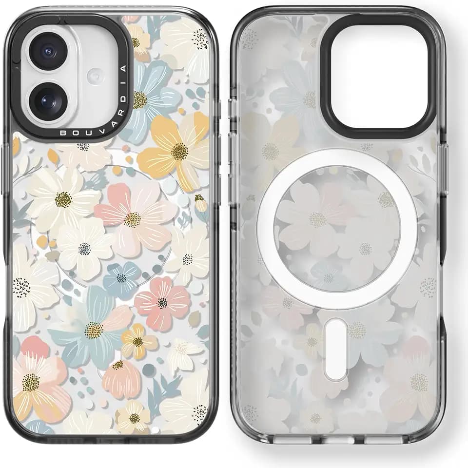 Bouvardia Phone Case for 17, LovelyBlossom, Magnetic
