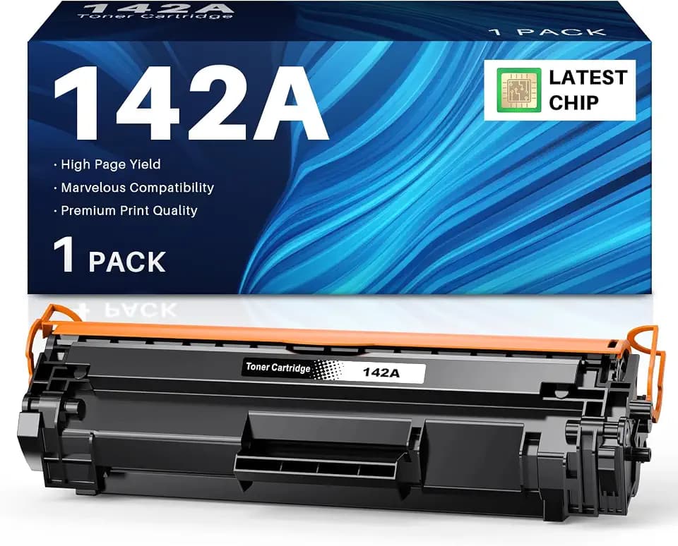 INK4U 142A Mit Chip Tonerkartusche Kompatibel mit HP 142A W1420A 142X w1420X Toner Kompatibel für HP LaserJet MFP M140w M110w M110 M140w M139w Drucker (142A Schwarz)